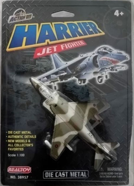 HARRIER JET FIGHTER 1/100 DIE CAST METAL
