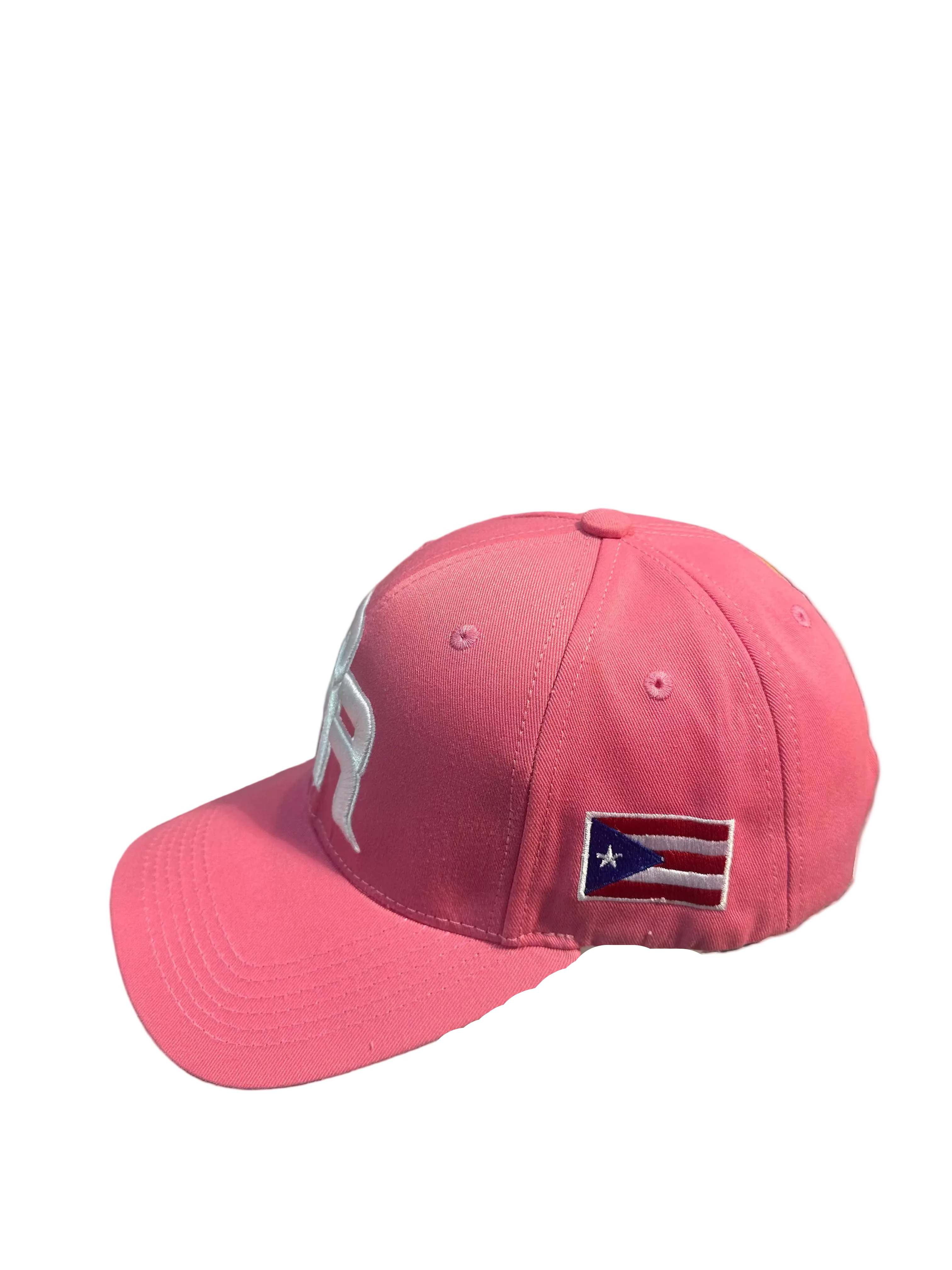 GORRA DE PUERTO RICO - ROSA CON LETRAS BLANCAS