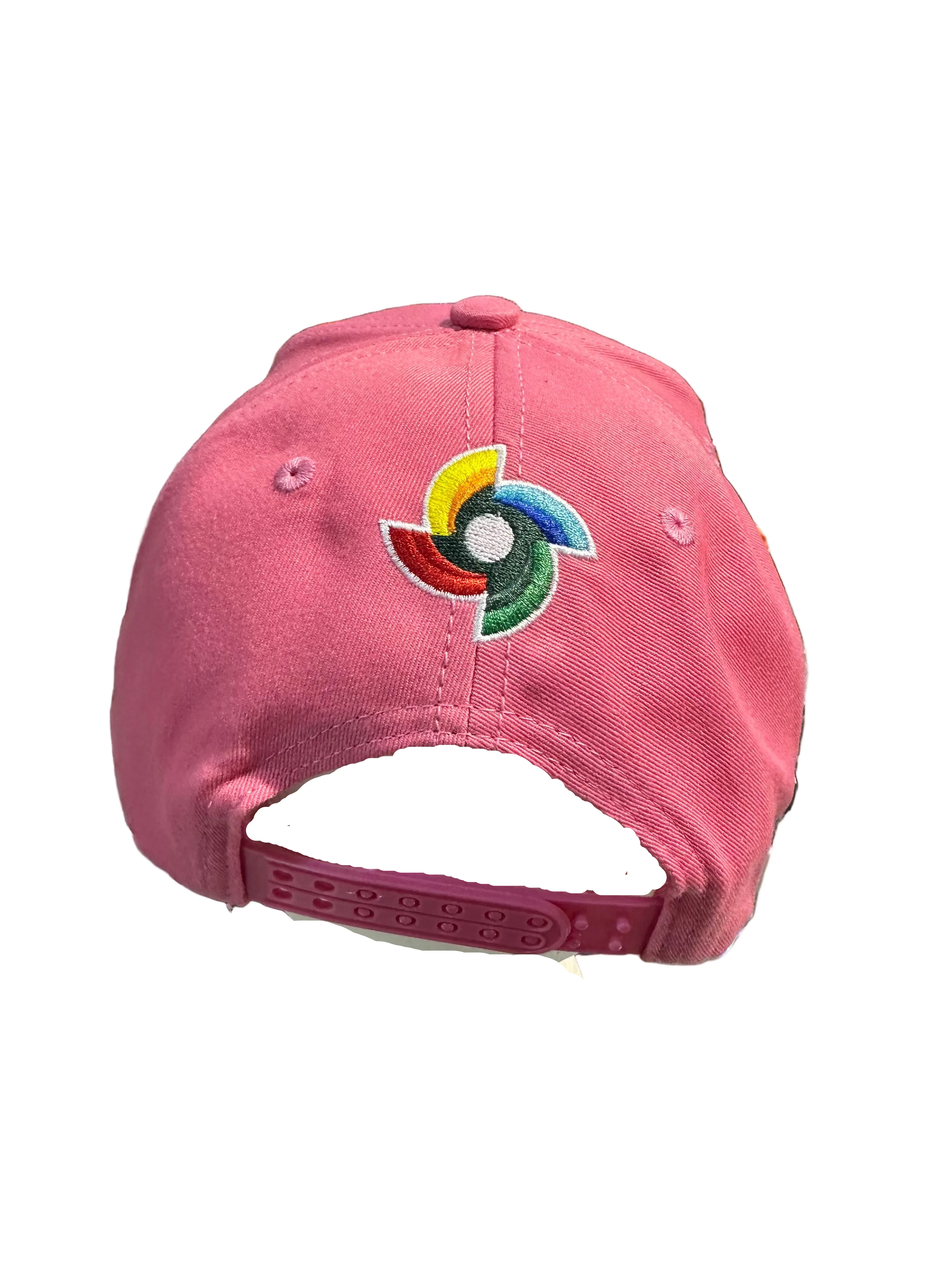 GORRA DE PUERTO RICO - ROSA CON LETRAS BLANCAS