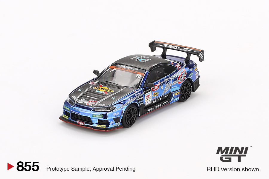 1/64 NISSAN SILVIA (S15) D-MAX #70 2023 D1 GRAND PRIX - MINI GT