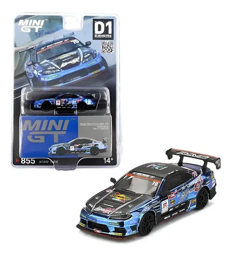 1/64 NISSAN SILVIA (S15) D-MAX #70 2023 D1 GRAND PRIX - MINI GT