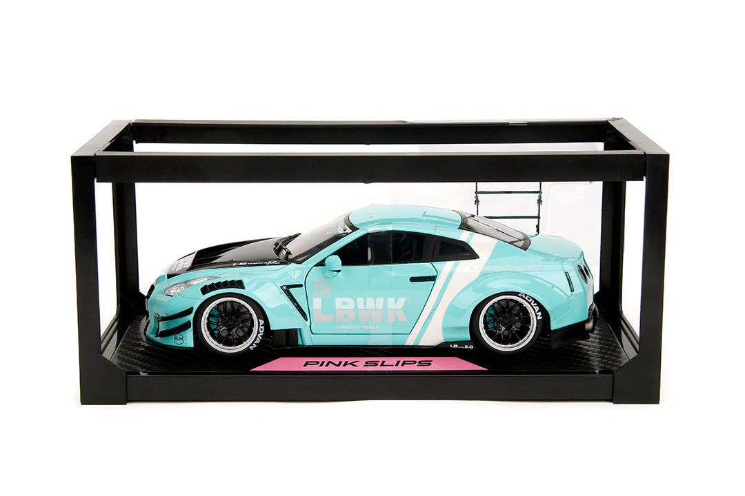 1/18 NISSAN GT-R (R35) W/LIBERTY WALK BODY KIT 2.0 - PINK SLIPS