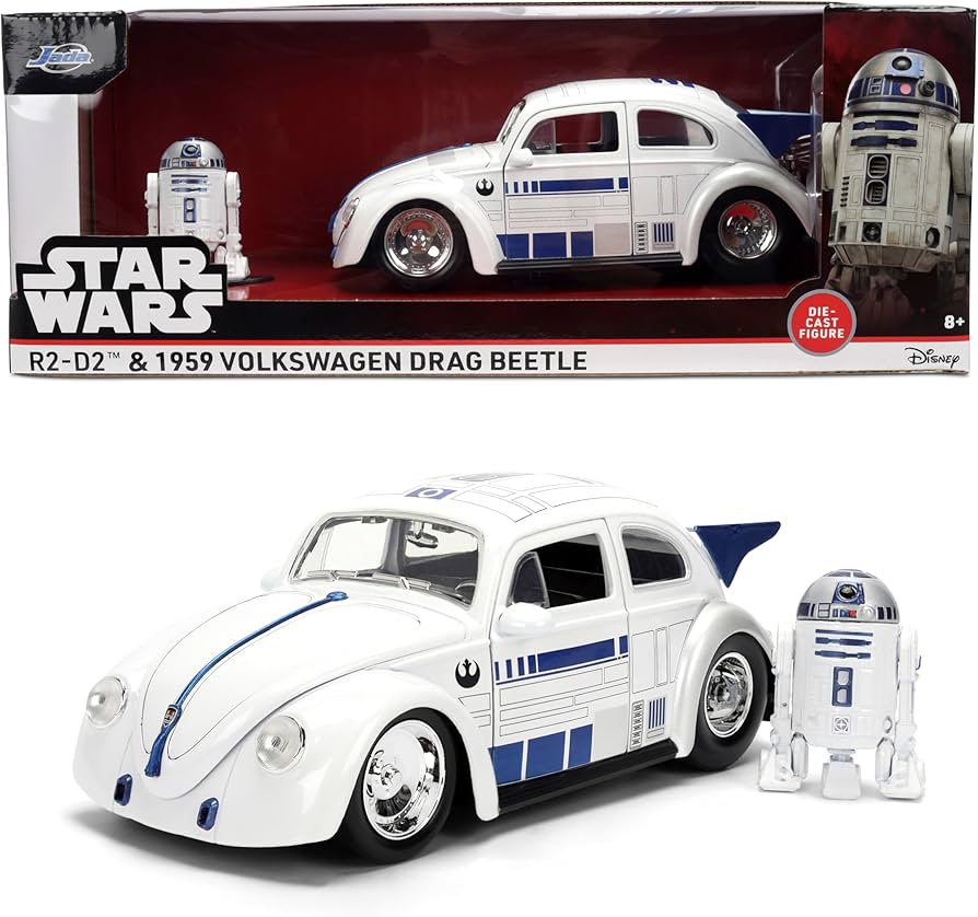 1/24 R2-D2 & 1959 VOLKSWAGEN DRAG BEETLE STAR WARS - JADA