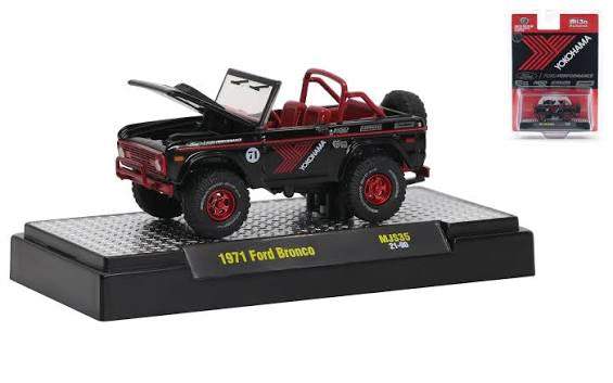 1/64 1971 FORD BRONCO “CHASE” “YOKOHAMA” - M2 MACHINES