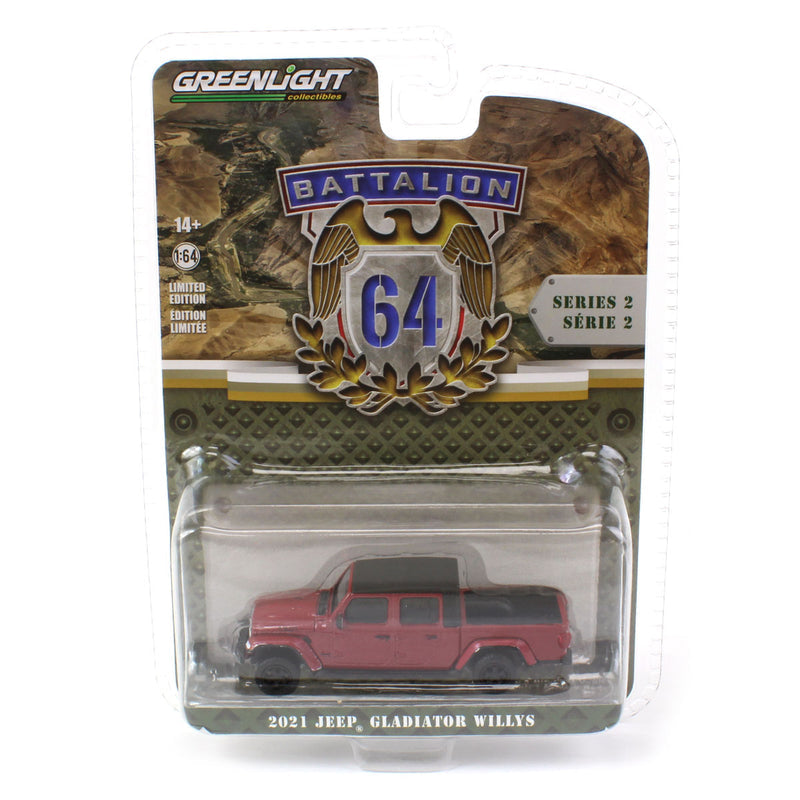 1/64 2021 JEEP GLADIATOR WILLYS “BATTALION 64” - GREENLIGHT