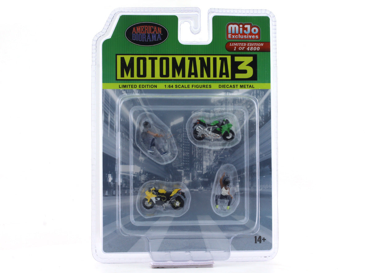 1/64 MOTOMANIA 3 AMERICAN DIORAMA FIGERE SET