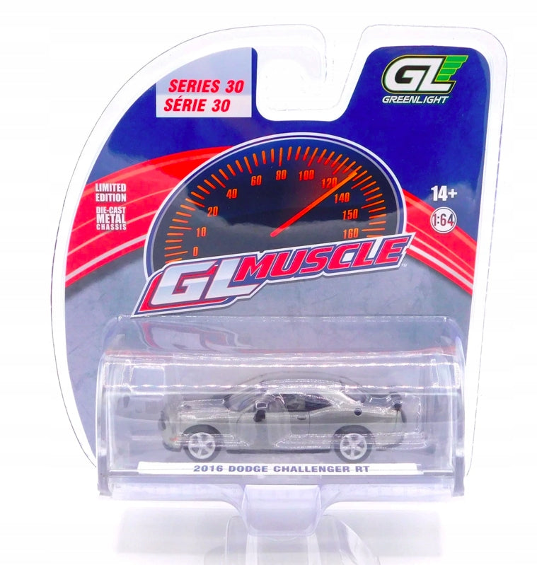 1/64 2016 DODGE CHALLENGER RT “RAW/CHASE” - GL MUSCLE