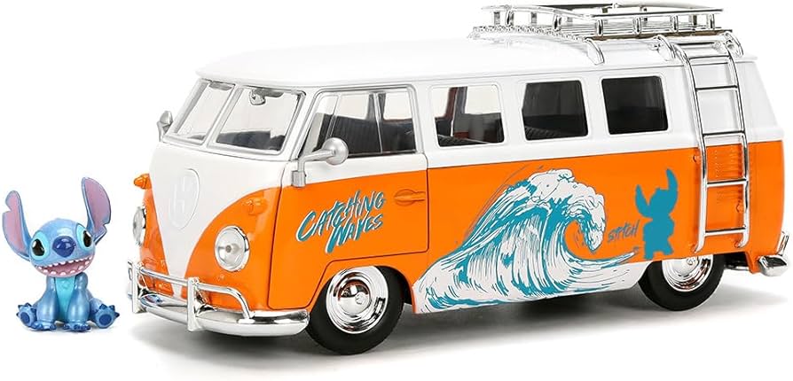1/24 STITCH & 1961 VOLKSWAGEN BUS - JADA