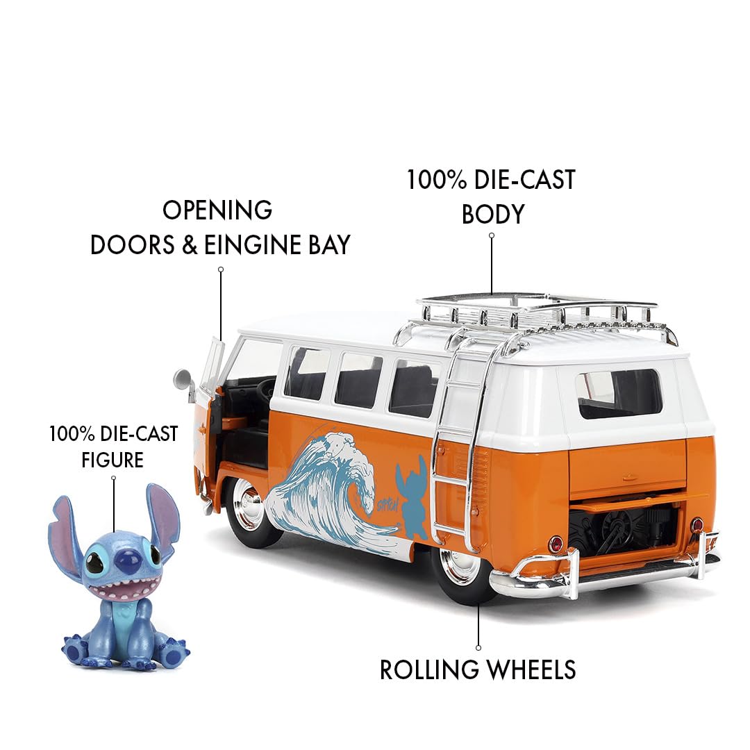 1/24 STITCH & 1961 VOLKSWAGEN BUS - JADA