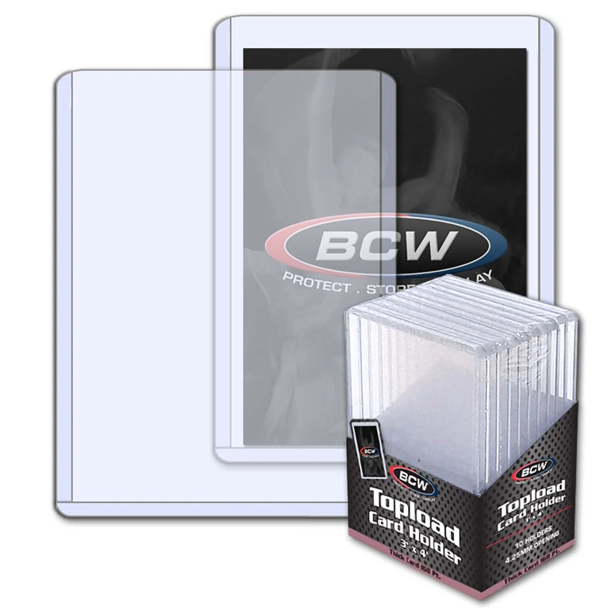 TOPLOAD HOLDER 3x4x4.25 168 PT. THICK CARD 10 PCS.
