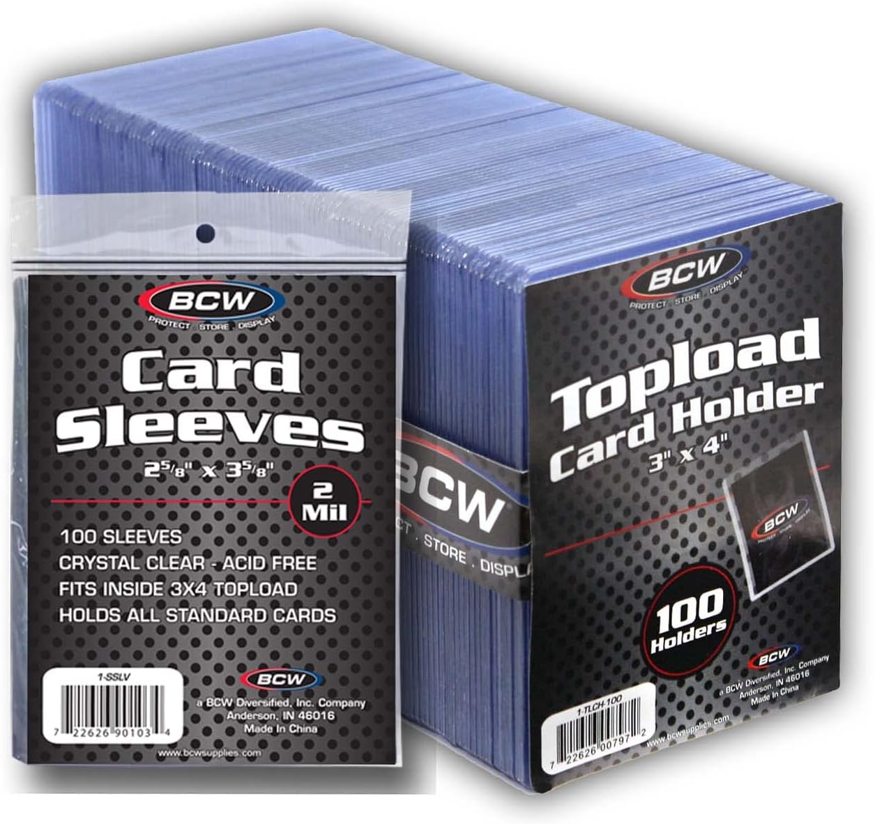 CARD SLEEVES (100 pack) 2 5/8 x 3 5/8 TOPLOADER 3X4 (100 count) COMBO CARD SLEEVES (100 pack) 2 5/8 x 3 5/8 TOPLOADER 3X4 (100 count) COMBO