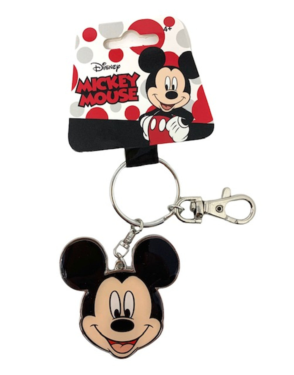 TWO FACES PEWTER KEY RING - KEY CHAIN