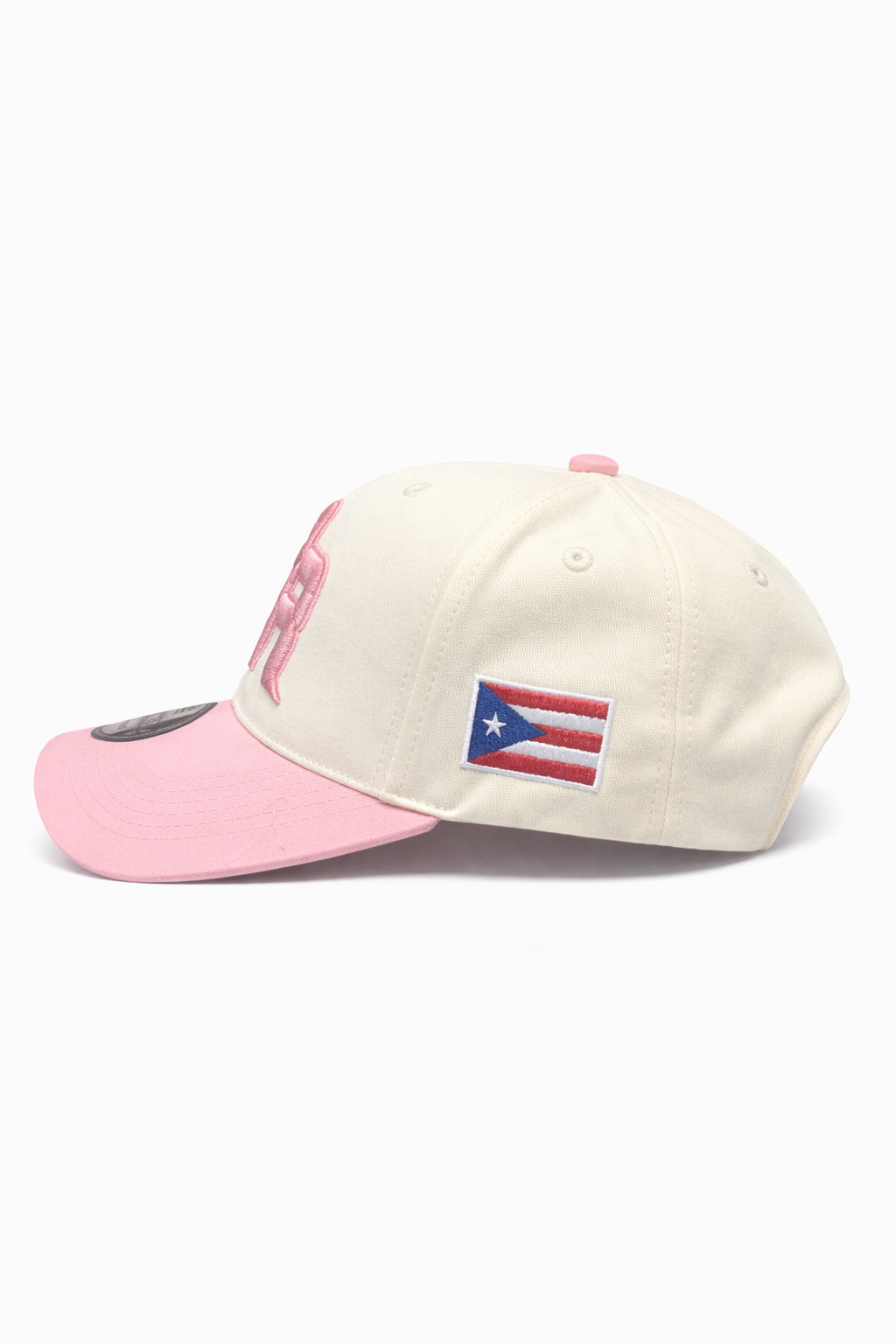 GORRA DE PUERTO RICO - LETRA COLOR ROSA - BASEBALL CAP PINK LETTER