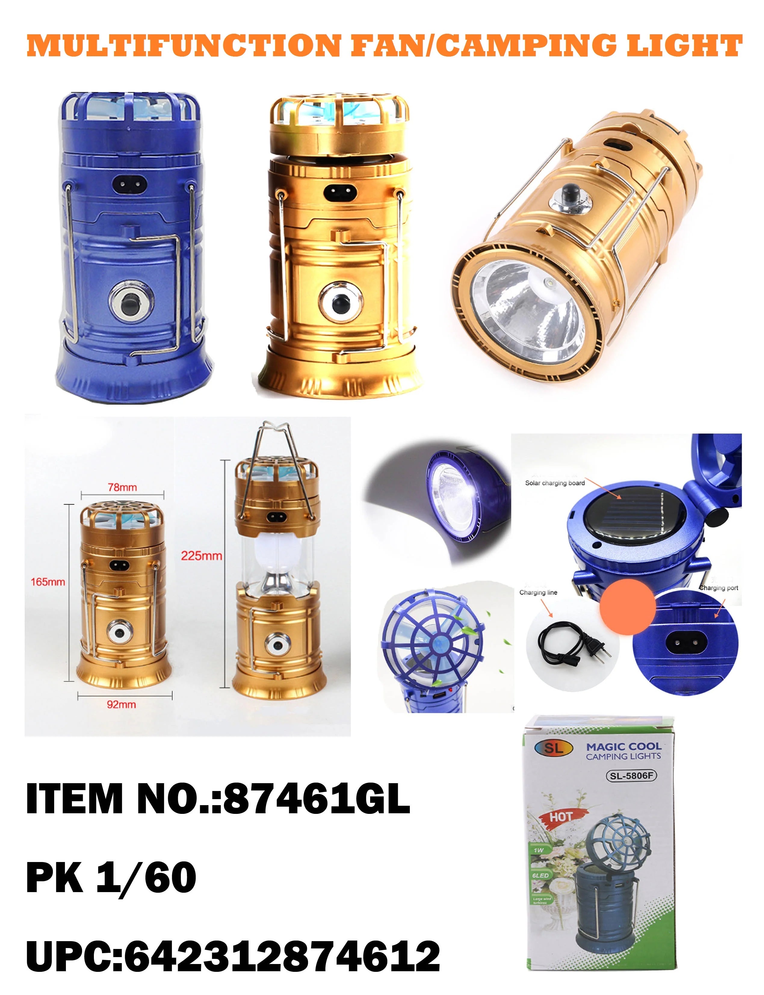 MAGIC COOL SOLAR CAMPING LIGHTS