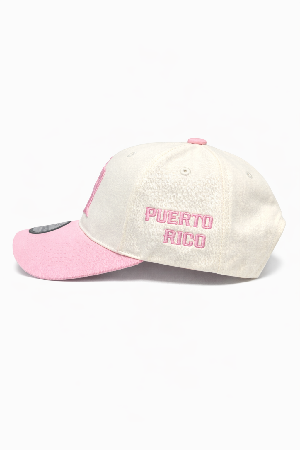 GORRA DE PUERTO RICO - LETRA COLOR ROSA - BASEBALL CAP PINK LETTER