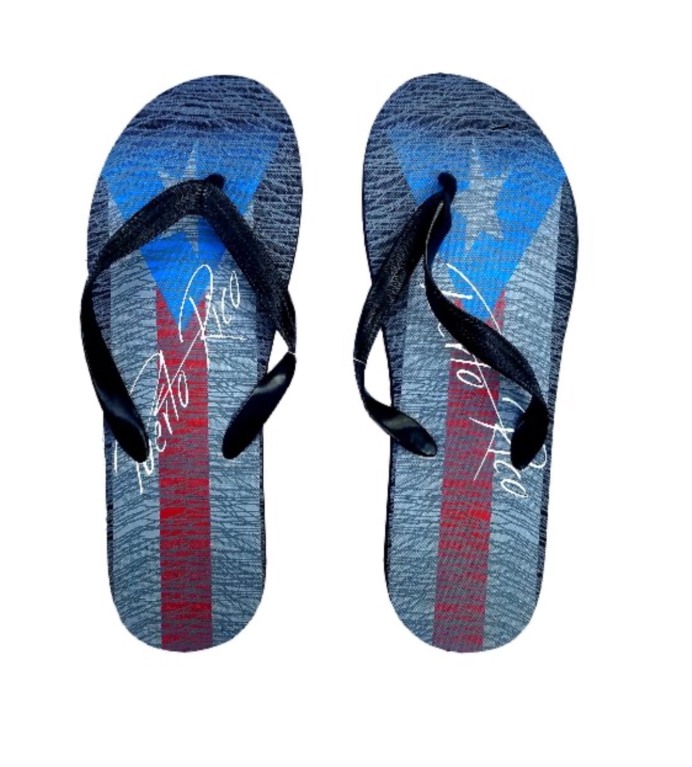 Sandalias de Puerto Rico - Flag Rubber Flip Flop ( Unisex )