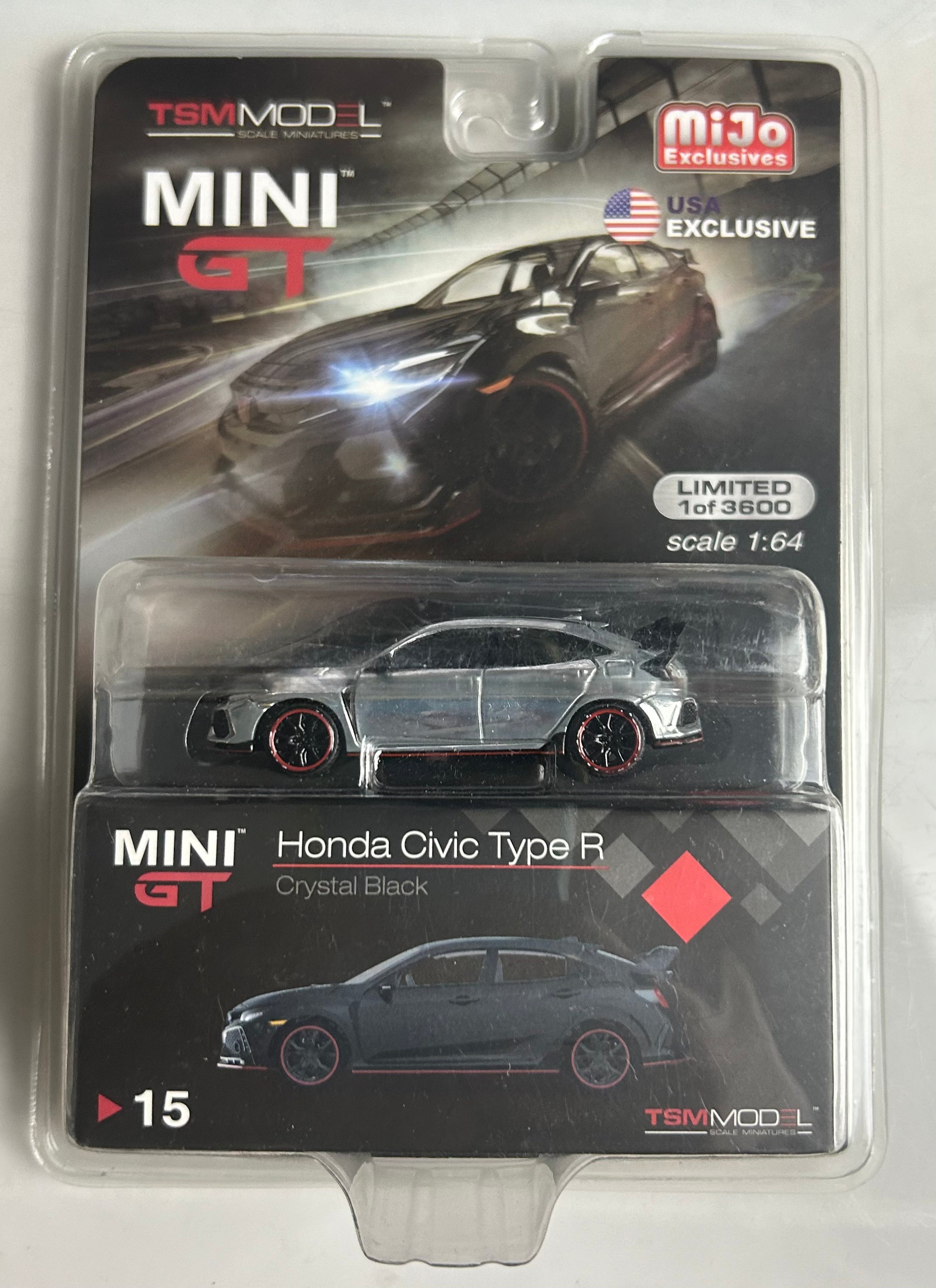 1/64 HONDA CIVIC TYPE R - CRYSTAL BLACK "CHASE" - RAW EDITION