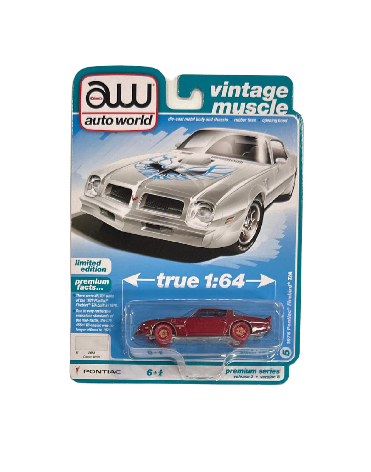 1/64 1976 PONTIAC FIREBIRD T/A "CHASE" - VINTAGE MUSCLE