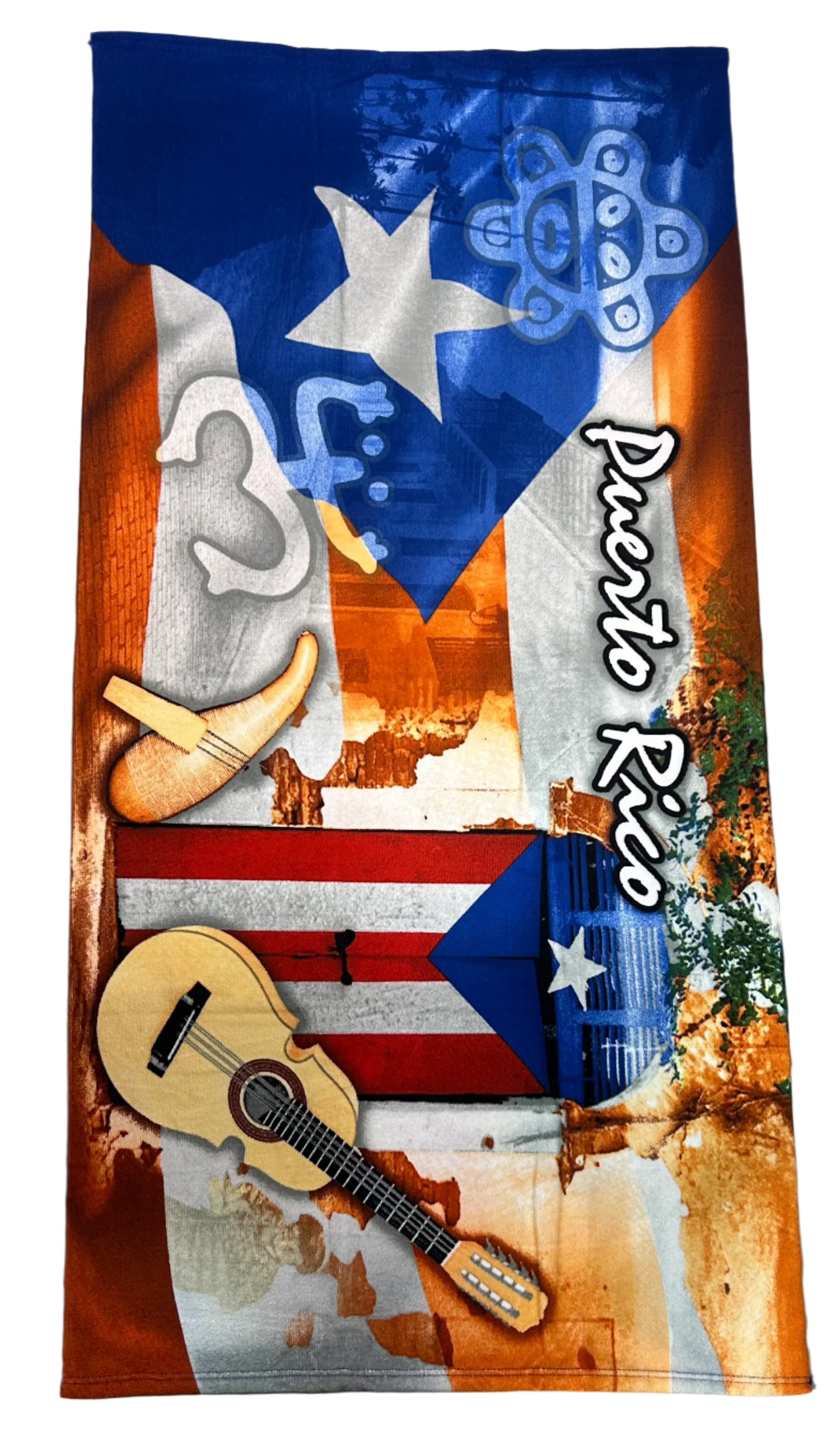 PUERTO RICO INSTRUMENTS BEACH TOWEL