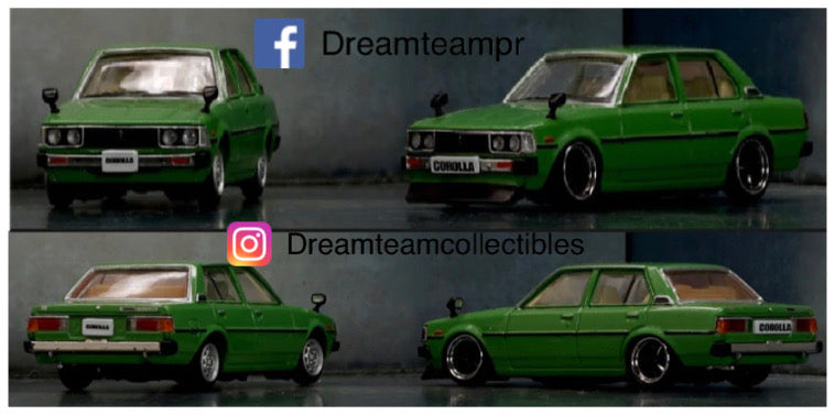 1/64 TOYOTA COROLLA E70 -GREEN