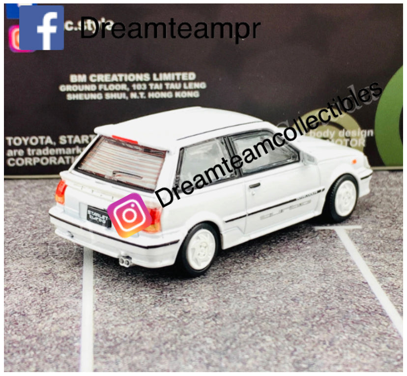 1/64 1988 TOYOTA STARLET TURBO - S -EP71 WHITE