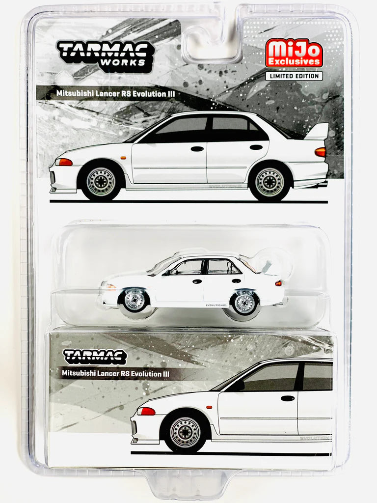 1/64 MITSUBISHI LANCER EVOLUTION RS lll WHITE - TARMACWORKS