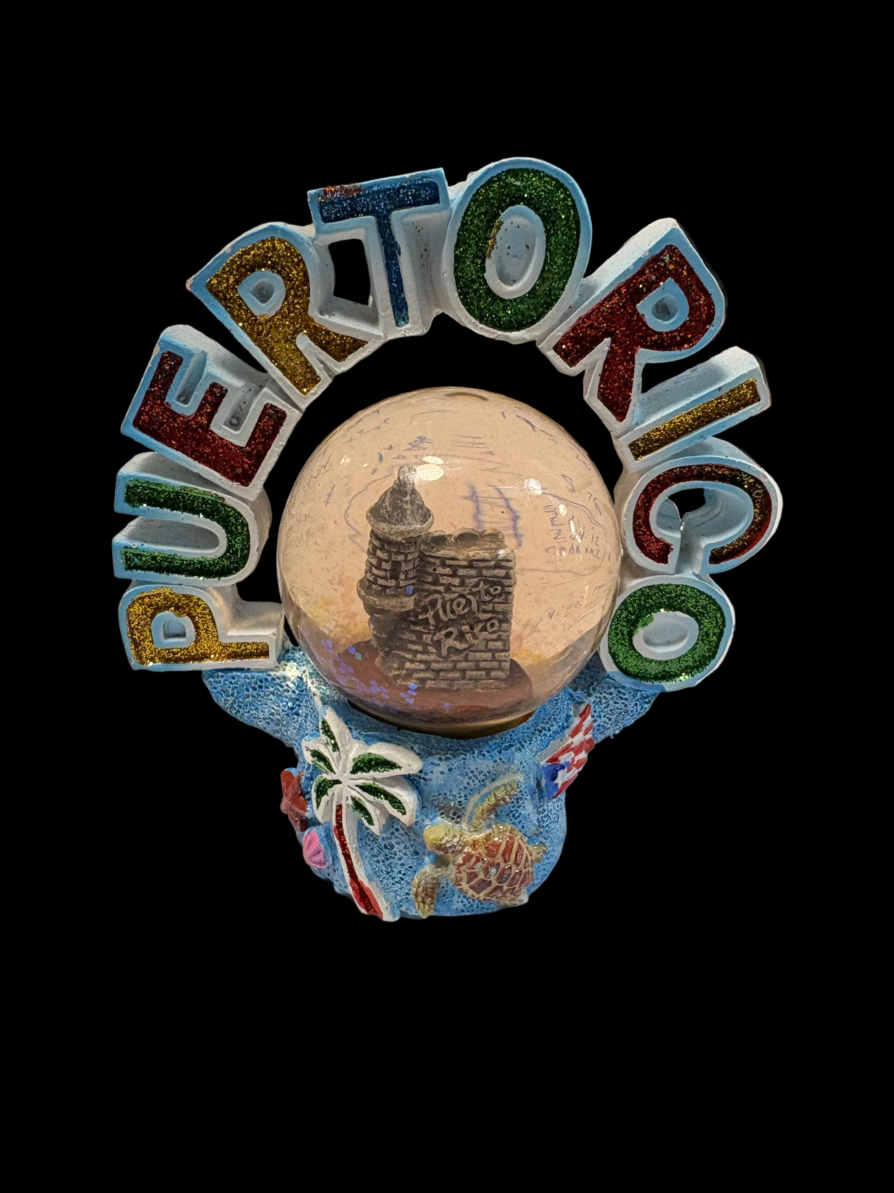 PUERTO RICO WATERBALL WITH GARITA INSIDE