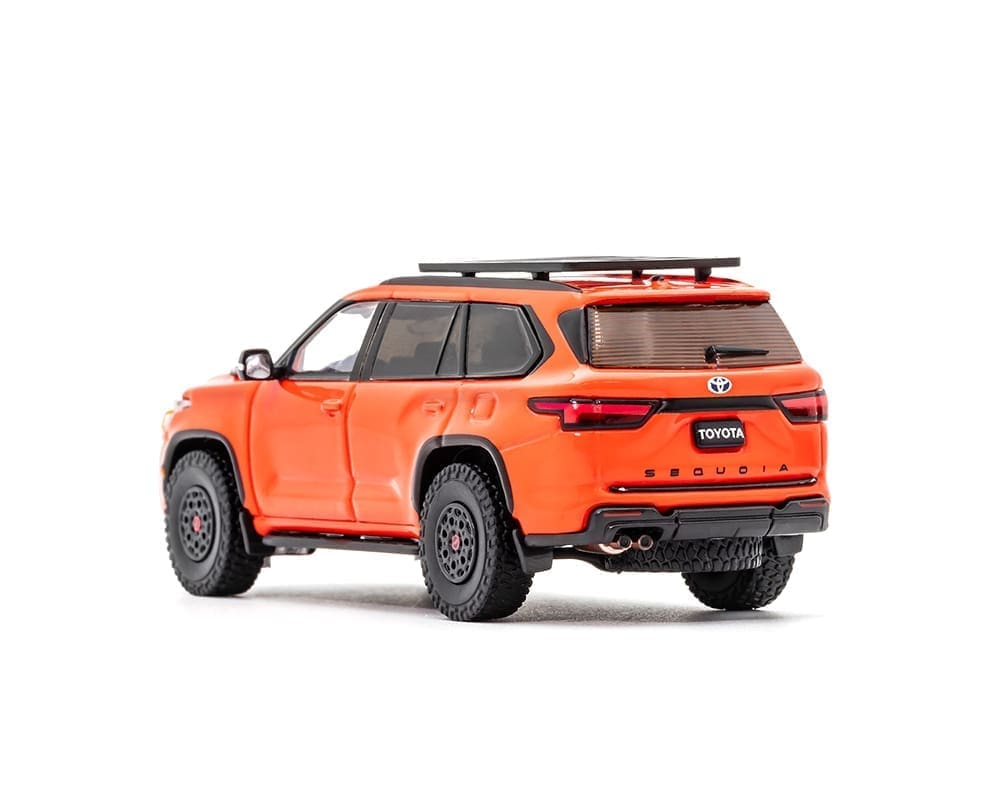 1/64 2023 TOYOTA SEQUOIA TRD PRO – SOLAR OCTANE ORANGE