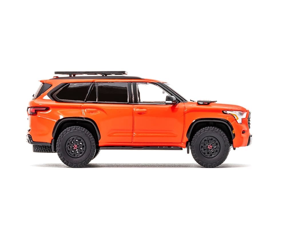 1/64 2023 TOYOTA SEQUOIA TRD PRO – SOLAR OCTANE ORANGE