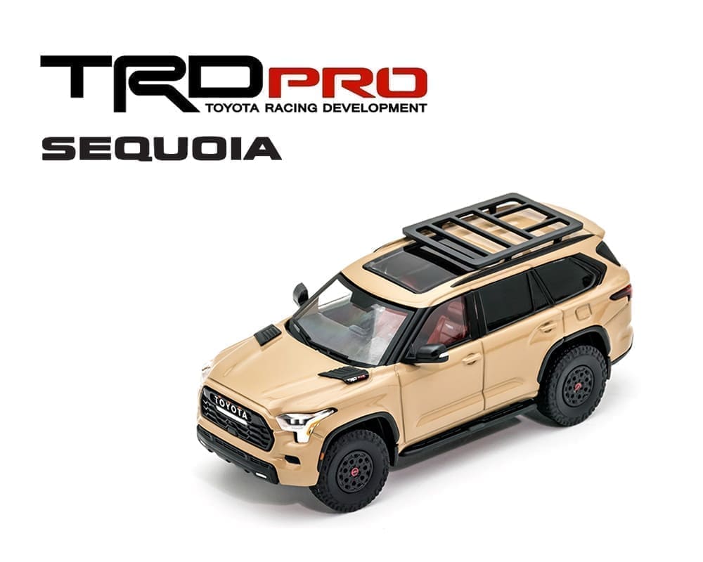 1/64 2023 TOYOTA SEQUOIA TRD PRO - QUICKSAND BEIGE