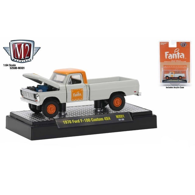 1/64 1970 FORD F-100 CUSTOM 4x4 - FANTA