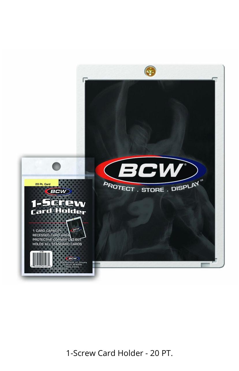 Mica de tornillo - 1-Screw Thick Card Holder - 50 PT.