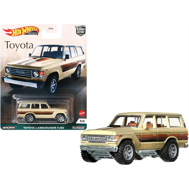 1/64 TOYOTA LANDCRUISER FJ60 TAN WITH STRIPES - CAR CULTURE
