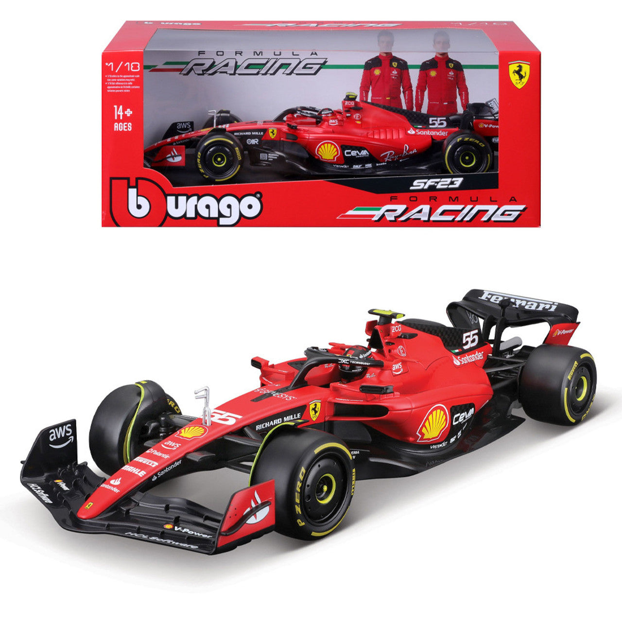 1/18 FERRARI SF-23 C. SAINZ - BURAGO
