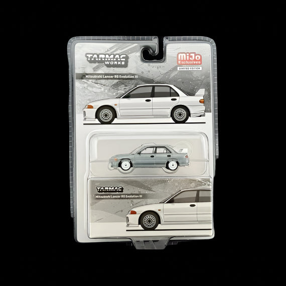 1/64 MITSUBISHI LANCER EVOLUTION RS lll WHITE (CHASE "RAW") - TARMACWORKS