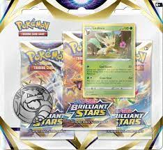 Blister de tres sobres de cartas de Espada y Escudo-Estrellas Brillantes de JCC Pokémon