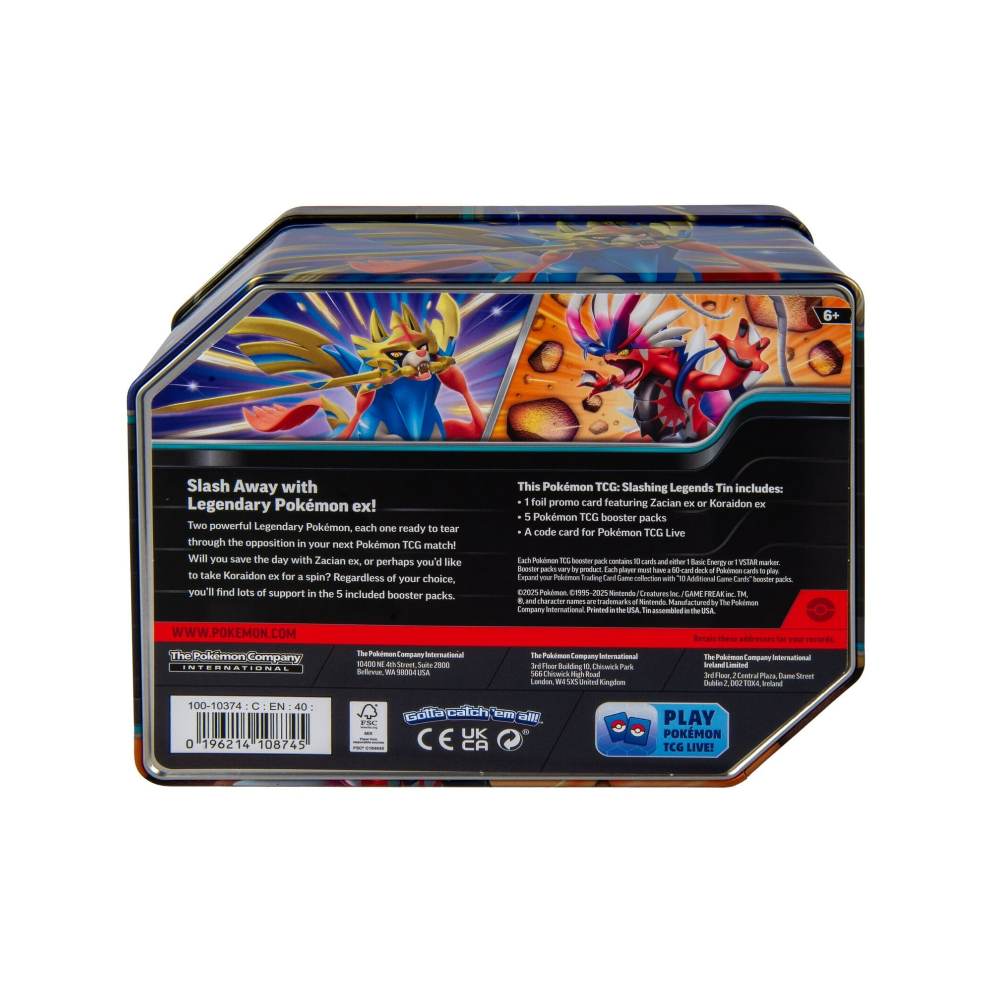 SLASHING LEGENDS TIN - POKEMON