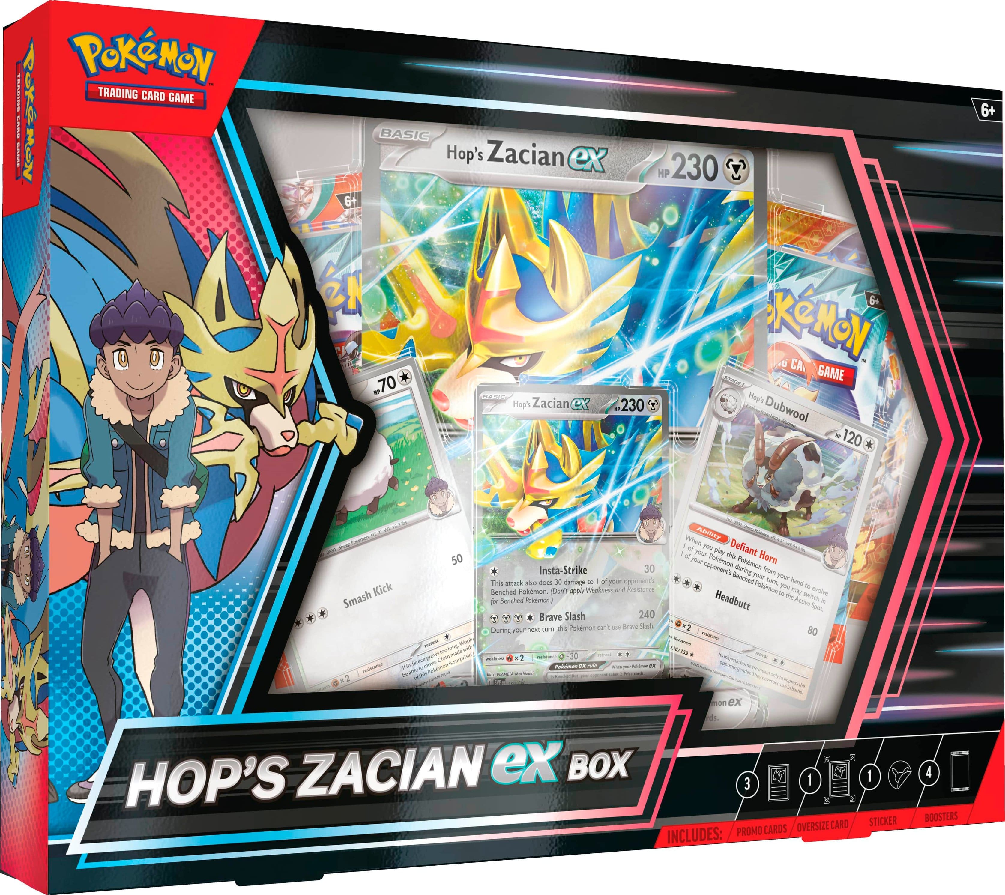HOP'S ZACIAN EX BOX - POKEMON