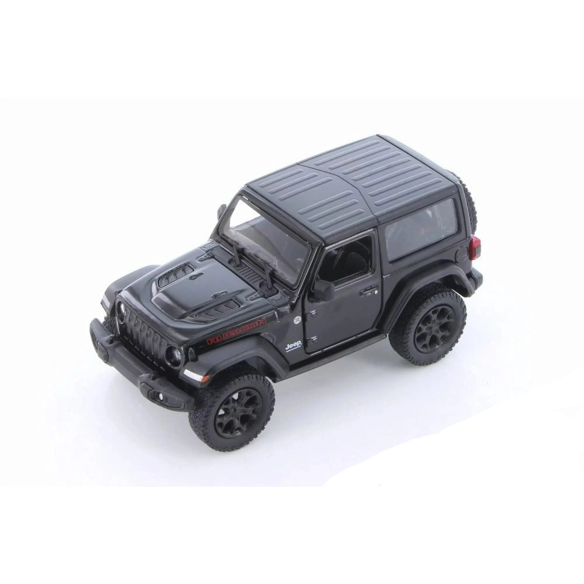 JEEP WRANGLER RUBICON 2018 CON TECHO ABIERTO Y TECHO RÍGIDO A ESCALA 1/32 - KINSMART