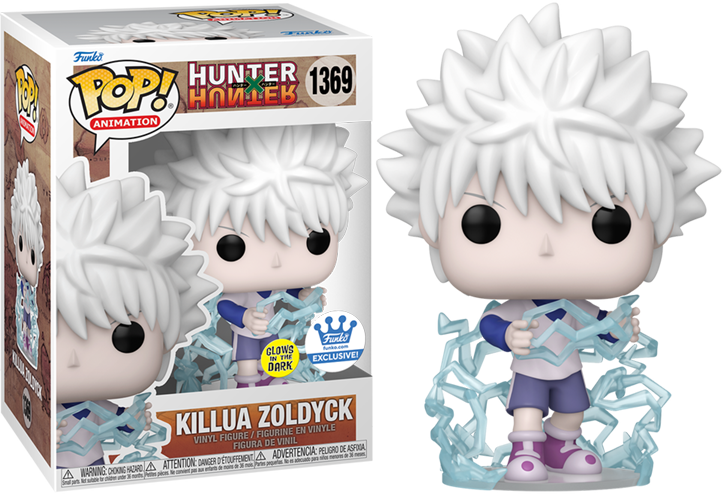 HUNTER X HUNTER KILLUA ZOLDYCK FUNKO POP #1369 GLOWS IN THE DARCK FUNKO EXCLUSIVE