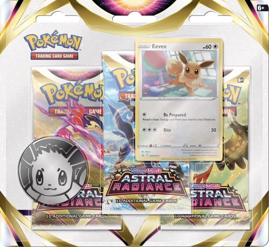 Tarjetas Pokémon: SAS10 Astral Radiance 3pk Blister - Eevee