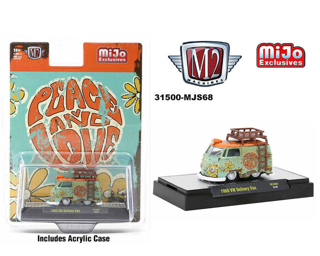 1/64 1960 VOLKSWAGEN DELIVERY VAN - PEACE & LOVE
