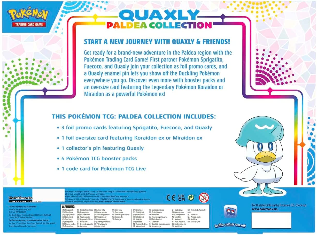 POKEMON TCG: PALDEA PIN COLLECTION - QUAXLY