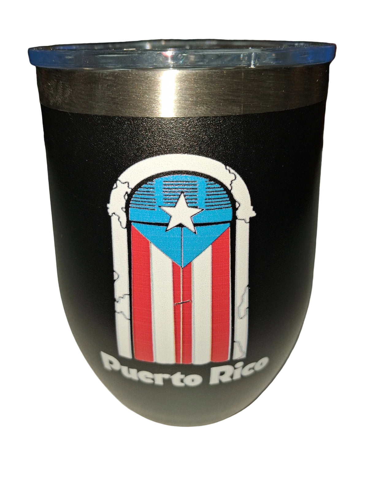 Vaso insulado Puerta de San Juan con Bandera de Puerto Rico