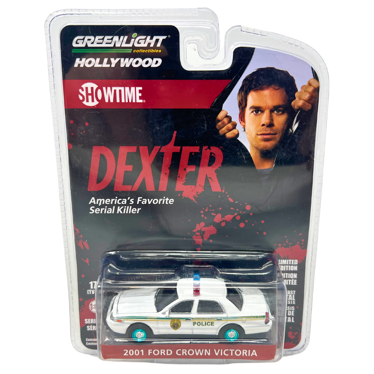 1/64 2001 CROWN VICTORIA DEXTER SERIES (CHASE "GREEN RIMS VARIATION") - GREENLIGHT