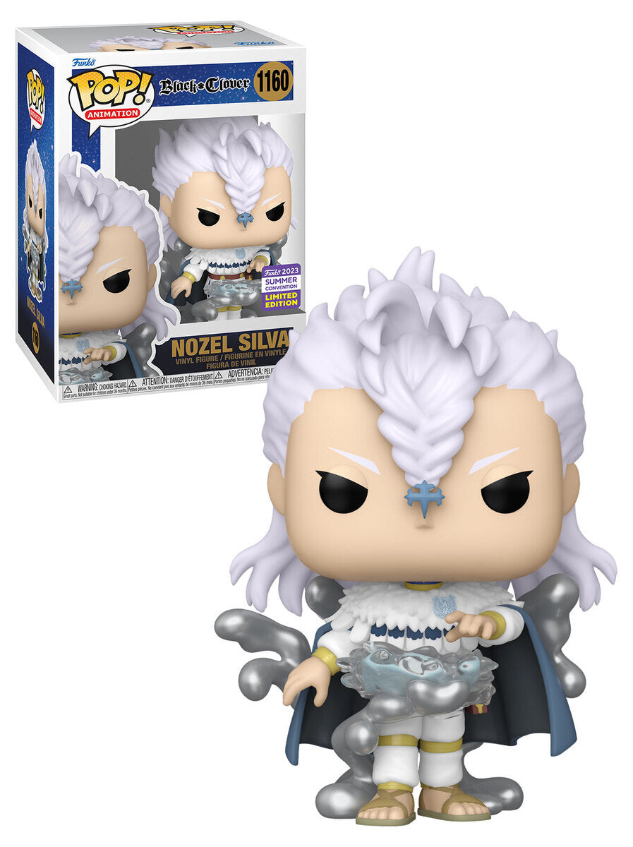 BLACK CLOVER NOZEL SILVA FUNKO POP #1160 FUNKO 2023 SUMMER CONVENTION LIMITED EDITION