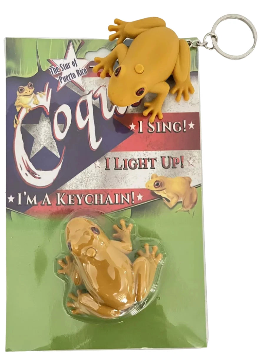 LLAVERO CON SONIDO DE COQUI DE PUERTO RICO