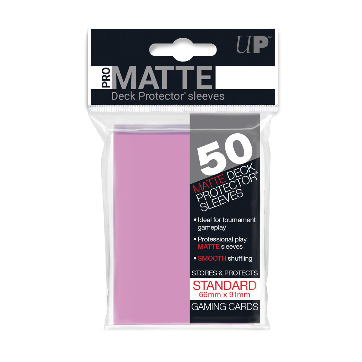 ULTRA PRO PRO-MATTE 50CT STANDARD SIZE DECK PROTECTOR SLEEVES: PINK