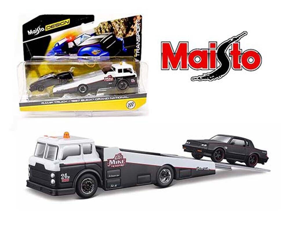 CAMIÓN RAMPA 1/64 / BUICK GRAND NATIONAL 1987 - TRANSPORTE ELITE