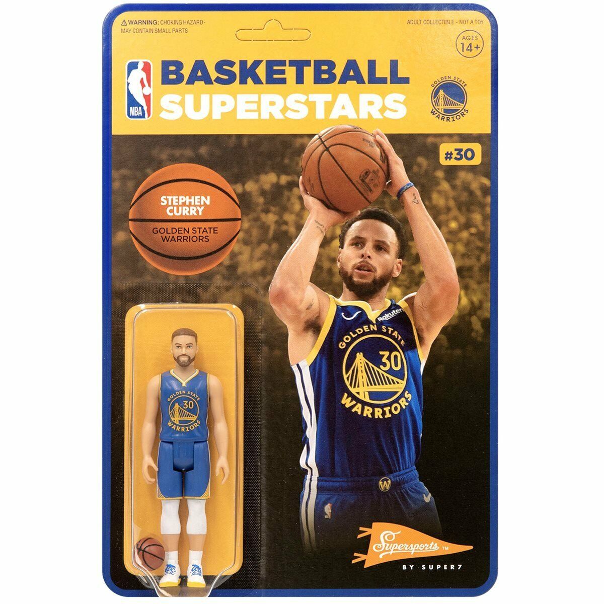 FIGURA N.° 30 DE LA SUPERESTRELLA DEL BALONCESTO DE STEPHEN CURRY